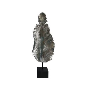 FILO ΔΙΑΚΟΣΜΗΤΙΚΟ TOTEM 24x12x62cm POLYRESIN ΑΣΗΜΙ ΜΑΥΡΟ ΞΥΛΟ