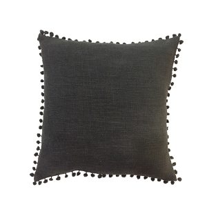 BON BON ΔΙΑΚΟΣΜΗΤΙΚΟ ΜΑΞΙΛΑΡΙ 45x45cm ΥΦΑΣΜΑ ΓΚΡΙ