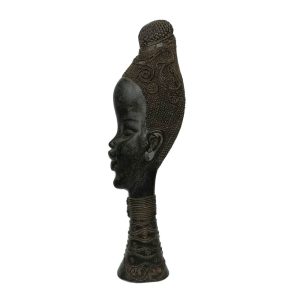 JABARI ΔΙΑΚΟΣΜΗΤΙΚΗ ΦΙΓΟΥΡΑ 13x6x43cm POLYRESIN ΜΑΥΡΟ ΚΑΦΕ