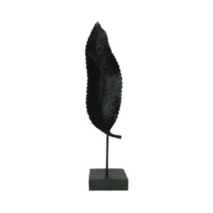 UMI ΔΙΑΚΟΣΜΗΤΙΚΟ TOTEM 13x9x57cm POLYRESIN ΜΑΥΡΟ ΜΕΤΑΛΛΟ