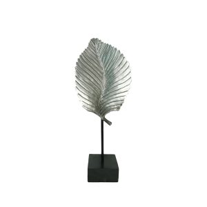 UMI ΔΙΑΚΟΣΜΗΤΙΚΟ TOTEM 17x13x42cm POLYRESIN ΑΣΗΜΙ ΜΑΥΡΟ ΜΕΤΑΛΛΟ