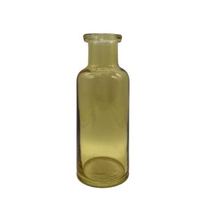 JARDIN ΜΠΟΥΚΑΛΑ 9x9x26cm ΓΥΑΛΙ ΚΙΤΡΙΝΟ