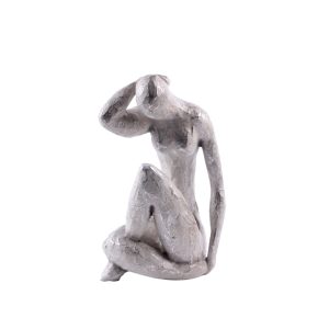 POZA 2 ΔΙΑΚΟΣΜΗΤΙΚΗ ΦΙΓΟΥΡΑ 14x10x21cm POLYRESIN ΑΣΗΜΙ