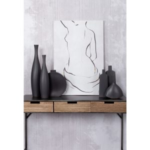LEI ΒΑΖΟ 14x14x60cm ΚΕΡΑΜΙΚΟ ΑΝΘΡΑΚΙ ΜΑΤ