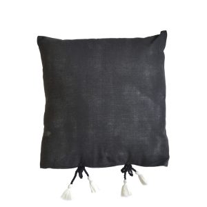SABLE 9 ΔΙΑΚΟΣΜΗΤΙΚΟ ΜΑΞΙΛΑΡΙ 45x45cm ΒΑΜΒΑΚΙ ΜΑΥΡΟ
