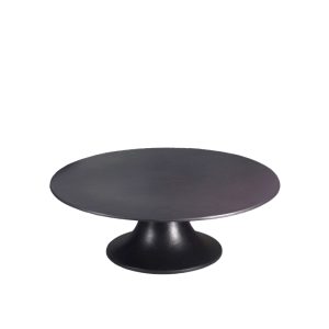 MARA ΠΛΑΤΩ ΜΕ ΠΟΔΙ 42x42x14cm ΑΛΟΥΜΙΝΙΟ ΜΑΥΡΟ