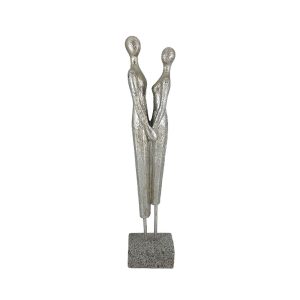 ENSEMBLE ΔΙΑΚΟΣΜΗΤΙΚΗ ΦΙΓΟΥΡΑ 8x5x31cm POLYRESIN ΑΣΗΜΙ