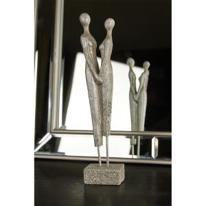 ENSEMBLE ΔΙΑΚΟΣΜΗΤΙΚΗ ΦΙΓΟΥΡΑ 8x5x31cm POLYRESIN ΑΣΗΜΙ