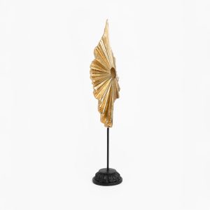 USSIA ΔΙΑΚΟΣΜΗΤΙΚΟ TOTEM 14x8x42cm POLYRESIN ΧΡΥΣΟ ΜΑΥΡΟ