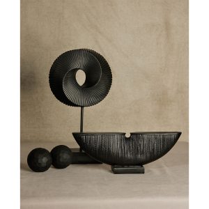 MORIRI ΔΙΑΚΟΣΜΗΤΙΚΟ TOTEM 35x6x12cm POLYRESIN ΜΑΥΡΟ