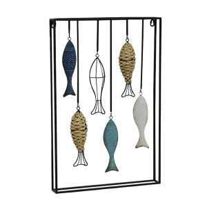 SHILL ΔΙΑΚΟΣΜΗΤΙΚΟ ΤΟΙΧΟΥ 40x5x60cm ΜΕΤΑΛΛΟ ΠΟΛΥΧΡΩΜΟ