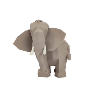 ZOO ΔΙΑΚΟΣΜΗΤΙΚΟ ΕΛΕΦΑΝΤΑΣ 17x11x17cm POLYRESIN ΜΠΕΖ