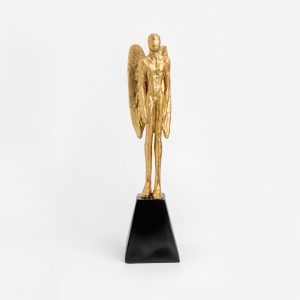 AVIAN ΔΙΑΚΟΣΜΗΤΙΚΗ ΦΙΓΟΥΡΑ 10x11x40cm POLYRESIN ΧΡΥΣΟ ΜΑΥΡΟ