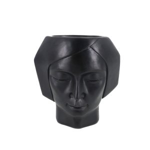 VISO 1 ΚΑΣΠΩ 17x9x18cm POLYRESIN ΜΑΥΡΟ