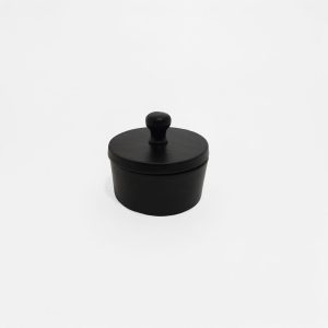 BOITE ΔΟΧΕΙΟ ΑΠΟΘΗΚΕΥΣΗΣ ΜΕ ΚΑΠΑΚΙ 11x11x10cm ΑΛΟΥΜΙΝΙΟ ΜΑΥΡΟ