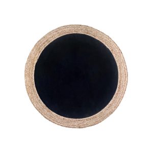 RAMI ΧΑΛΑΚΙ ΣΤΡΟΓΓΥΛΟ 120x120cm ΓΙΟΥΤΑ ΜΑΥΡΟ ΦΥΣΙΚΟ