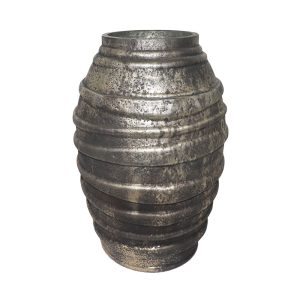 SANKA ΒΑΖΟ 23x23x35cm ΓΥΑΛΙ ΧΡΥΣΟ ΜΠΡΟΝΖΕ ΑΣΗΜΙ