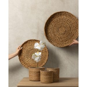 DEL MAR ΚΑΣΠΩ ΣΕΤ 3ΤΜΧ 20x20x18cm SEAGRASS ΦΥΣΙΚΟ