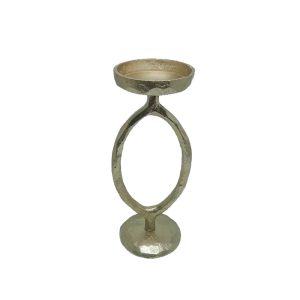 BODI 34 ΚΗΡΟΠΗΓΙΟ 14x14x34cm ΑΛΟΥΜΙΝΙΟ ΧΡΥΣΟ ANTIQUE