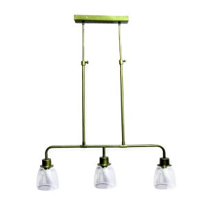 CLOCHE ΦΩΤΙΣΤΙΚΟ ΟΡΟΦΗΣ 90x17x90cm ΣΙΔΕΡΟ ΧΡΥΣΟ ΑΝΤΙΚΕ ΓΥΑΛΙ ΔΙΑΦΑΝΟ