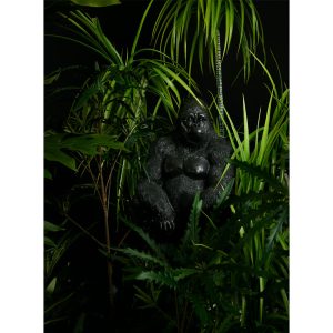 GORILLA BERINGEI ΔΙΑΚΟΣΜΗΤΙΚΟ ΓΟΡΙΛΑΣ 21x19.5x38.8cm POLYRESIN ΜΑΥΡΟ ΜΑΤ