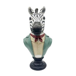 SENIOR ZEBRA ΔΙΑΚΟΣΜΗΤΙΚΟ ΖΕΒΡΑ 21x19x39cm POLYRESIN ΠΟΛΥΧΡΩΜΟ