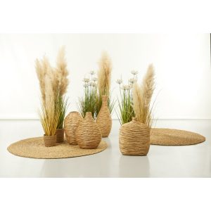 IOS ΒΑΖΟ 35x35x43cm BAMBOO ΦΥΣΙΚΟ SEAGRASS