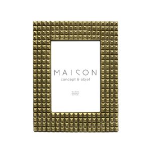 CUBIQUE ΚΟΡΝΙΖΑ 21x2x25cm POLYRESIN ΧΡΥΣΟ ΑΝΤΙΚΕ ΓΥΑΛΙ