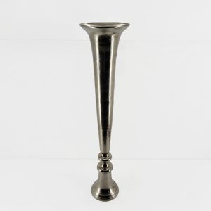 FLORES ΒΑΖΟ 26x26x115cm ΑΛΟΥΜΙΝΙΟ SILVER NICKEL