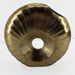 DIONE ΒΑΖΟ 30x8x28cm ΑΛΟΥΜΙΝΙΟ ΧΡΥΣΟ