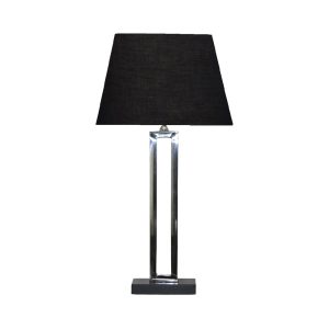 ANSELM ΦΩΤΙΣΤΙΚΟ ΕΠΙΤΡΑΠΕΖΙΟ 41x28x71cm ΑΤΣΑΛΙ ΑΣΗΜΙ ΜΑΥΡΟ