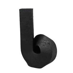 SIGNE ΒΑΖΟ 19x17x30cm POLYRESIN ΜΑΥΡΟ