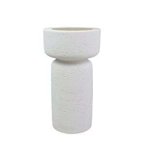 INGER ΚΗΡΟΠΗΓΙΟ 11x11x21cm POLYRESIN ΛΕΥΚΟ