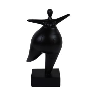 KELDA ΔΙΑΚΟΣΜΗΤΙΚΗ ΦΙΓΟΥΡΑ 16x10x27cm POLYRESIN ΜΑΥΡΟ