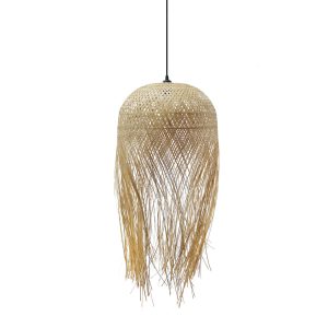 MANILA ΦΩΤΙΣΤΙΚΟ ΟΡΟΦΗΣ 40x40x70cm RATTAN ΦΥΣΙΚΟ