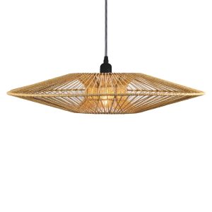 BALI ΦΩΤΙΣΤΙΚΟ ΟΡΟΦΗΣ 60x60x12cm ΜΕΤΑΛΛΟ ΦΥΣΙΚΟ ΣΧΟΙΝΙ