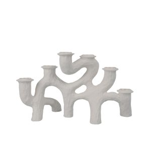 DECKER ΚΗΡΟΠΗΓΙΟ 35x14x20cm POLYRESIN ΛΕΥΚΟ