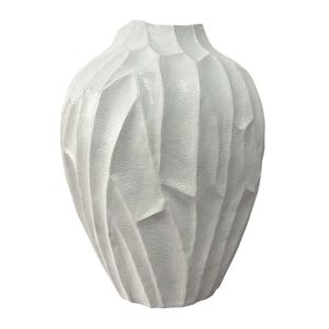 SPETEL ΒΑΖΟ 42x41x53cm POLYRESIN ΛΕΥΚΟ