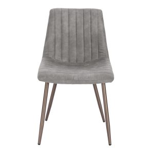 STRIPES ΚΑΡΕΚΛΑ ΓΚΡΙ GUNMETAL 48x56x80cm