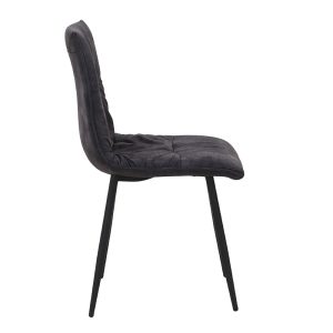 LINEA ΚΑΡΕΚΛΑ ΑΝΘΡΑΚΙ ΜΑΥΡΟ 47x55x86cm