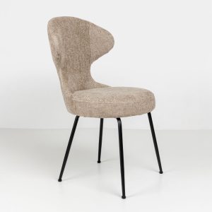 FUNGO ΚΑΡΕΚΛΑ BEIGE ΜΑΥΡΟ 56x57x90cm