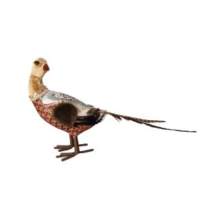 PHEASANT BROCADE ΧΡΙΣΤΟΥΓΕΝΝΙΑΤΙΚΟ ΔΙΑΚΟΣΜΗΤΙΚΟ ΠΑΓΩΝΙ 31x11x26cm FOAM ΠΟΛΥΧΡΩΜΟ ΥΦΑΣΜΑ