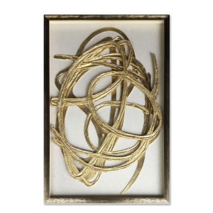 WILD SOUL ΠΙΝΑΚΑΣ ΔΙΑΚΟΣΜΗΣΗΣ 60x90x4cm MDF ΧΡΥΣΟ ΛΕΥΚΟ ΓΥΑΛΙ ΧΡΥΣΟ