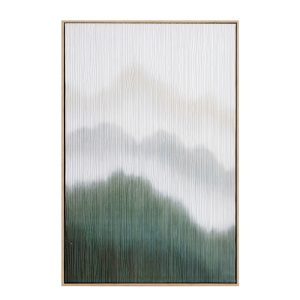 LOST IN NATURE ΠΙΝΑΚΑΣ ΔΙΑΚΟΣΜΗΣΗΣ 60x90x5cm ΚΑΜΒΑΣ ΛΕΥΚΟ ΠΡΑΣΙΝΟ ΞΥΛΟ ΦΥΣΙΚΟ