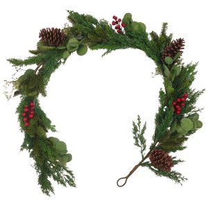RED BERRY 182 ΓΙΡΛΑΝΤΑ ΣΤΟΛΙΣΜΕΝΗ 182cm POLYFOAM ΠΡΑΣΙΝΟ ΚΟΚΚΙΝΟ PVC