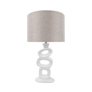 KOLTEN ΦΩΤΙΣΤΙΚΟ ΕΠΙΤΡΑΠΕΖΙΟ 53cm POLYRESIN ΛΕΥΚΟ ΛΙΝΟ ΜΠΕΖ