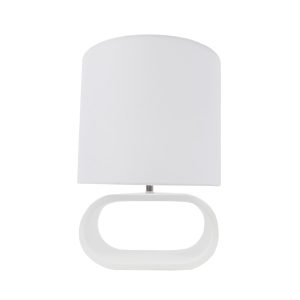 ELIO ΦΩΤΙΣΤΙΚΟ ΕΠΙΤΡΑΠΕΖΙΟ 32x32x46cm POLYRESIN ΛΕΥΚΟ ΛΙΝΟ ΛΕΥΚΟ
