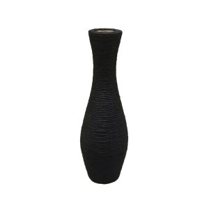 NUBIA ΒΑΖΟ 20x20x62cm ΞΥΛΟ ΕΛΑΤΟΥ ΜΑΥΡΟ