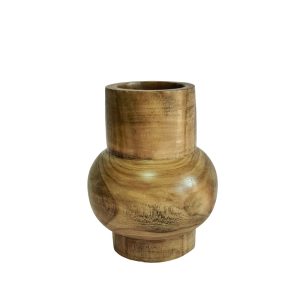 CEDAR ΒΑΖΟ 21x21x27cm ΞΥΛΟ ΚΑΦΕ