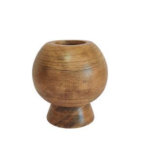 CEDAR ΒΑΖΟ 20x20x22cm ΞΥΛΟ ΚΑΦΕ